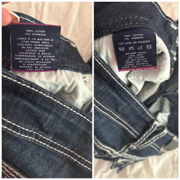 2000s Y2K boot cut graphic jeans - Picture 6 of 7